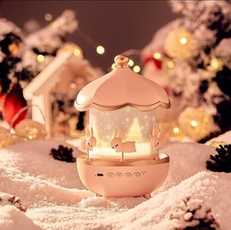 Bunny Carousel Projector – 360° Rotating with 6 Films, Best Gift for Children Night Lamp-image-46