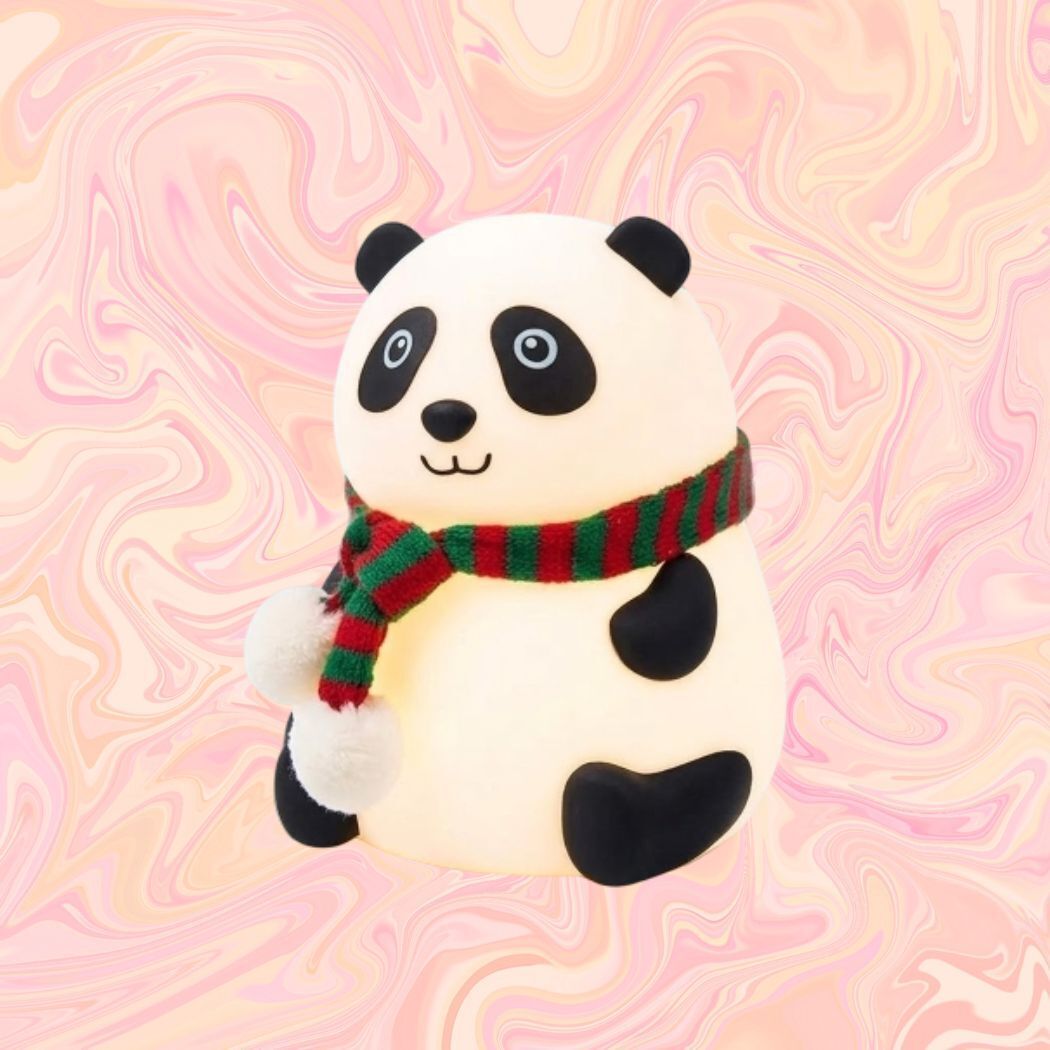 Panda Shape LED Night Light Multicolor Silicone Touch Lamp Table Lamp-image-47