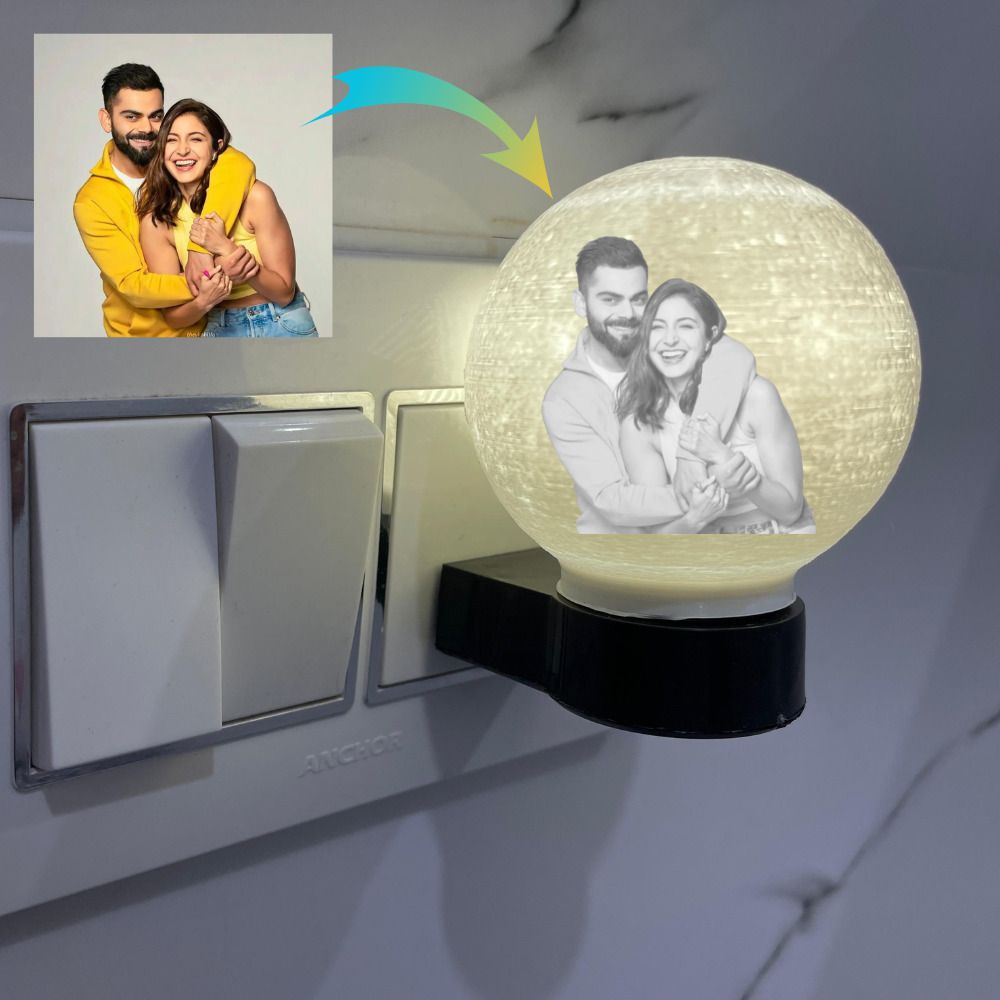Personalized Photo LED Round Light for Birthday ,Anniversary Gift Night Lamp-image-0