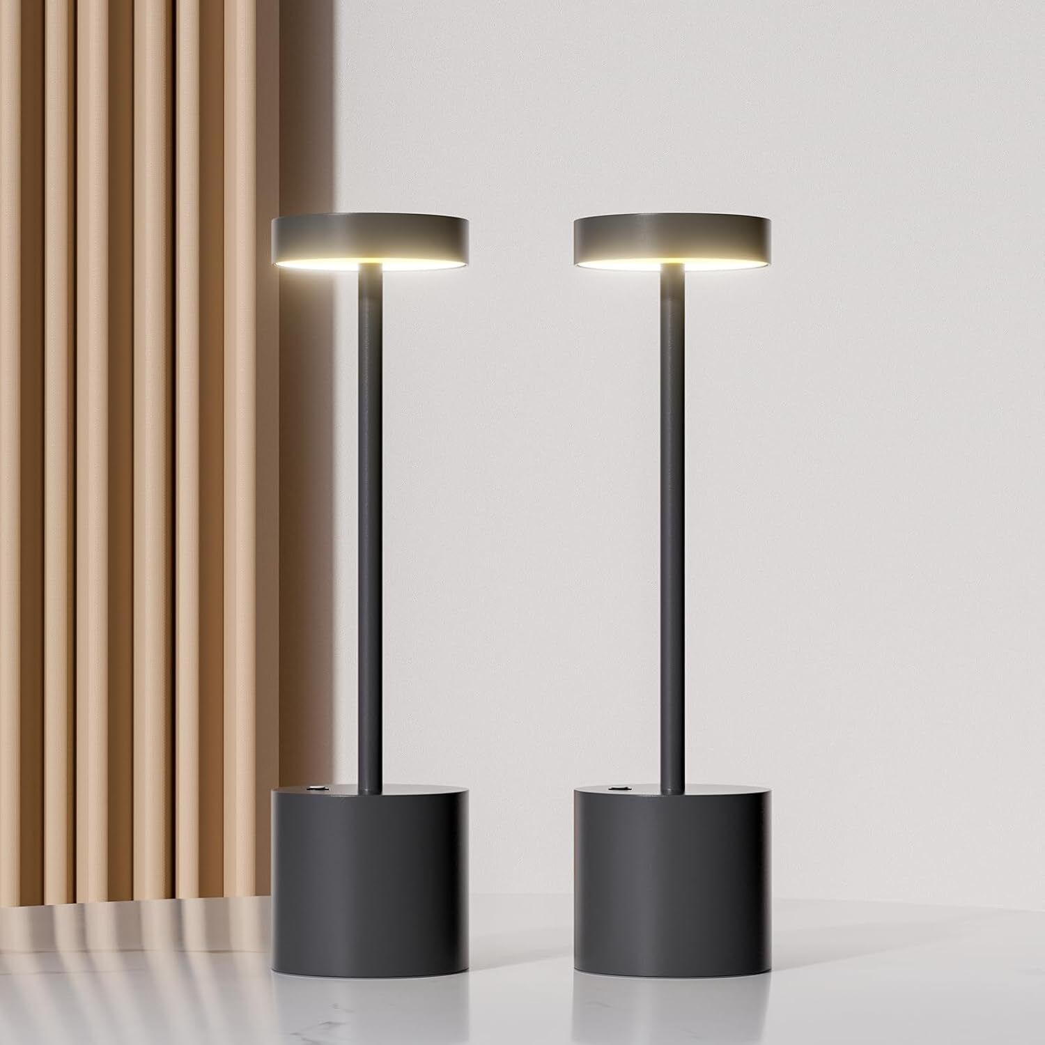 valorace Cordless Table Lamp Set of 2 Portable LED Desk Lamp 3 Color Dimmable Battery Table Lamp-picture-31
