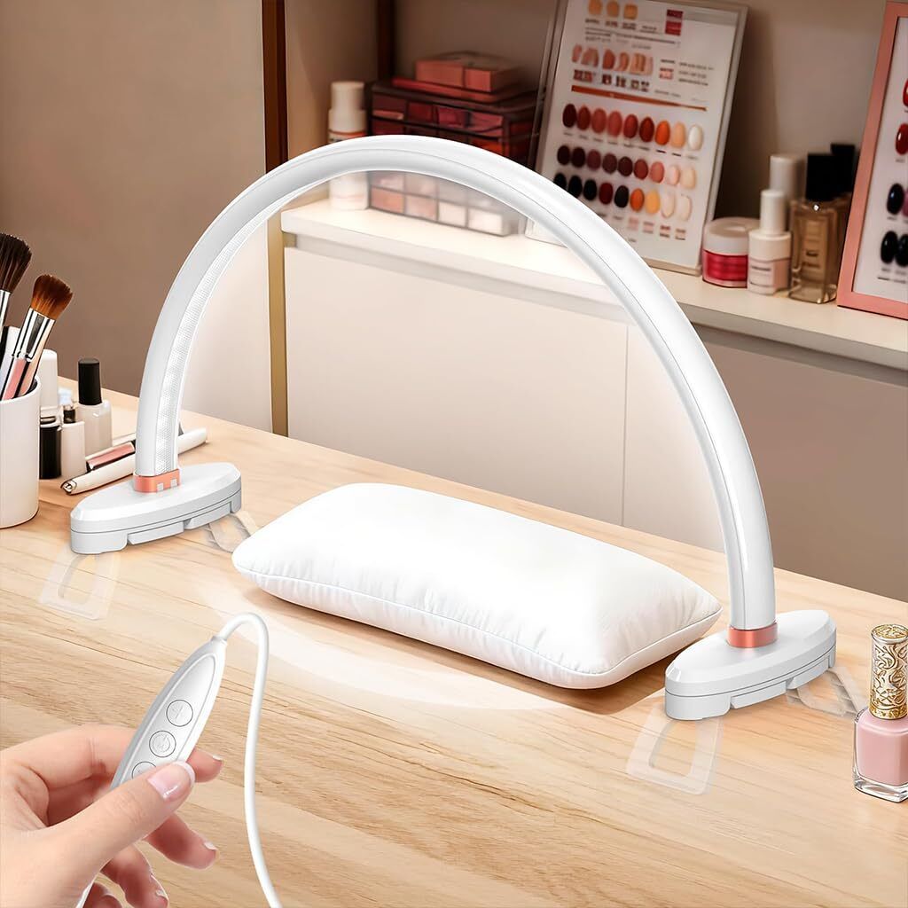 supvox USB Arch LED Work Light for Nail Art Three Color Dimmable Desk Lamp with Table Lamp-picture-24