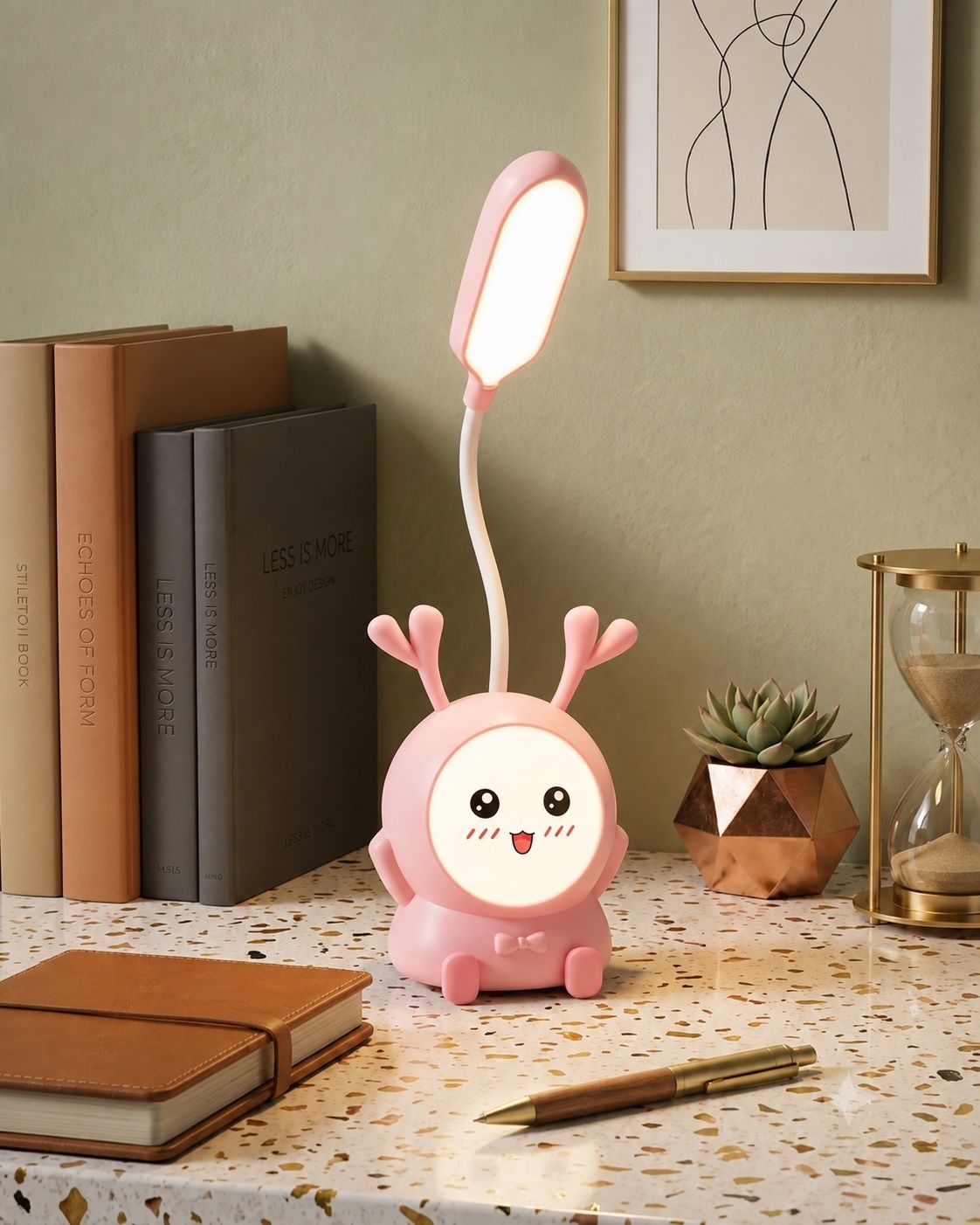 imnishnay Kawaii LED Table Lamp for Reading and Studying Table Lamp-picture-35