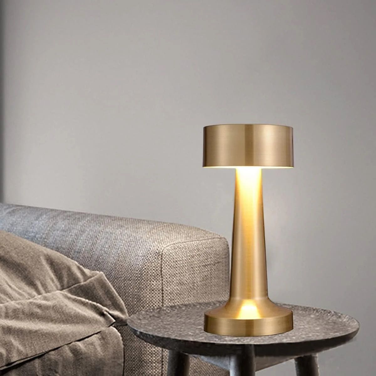 imnishnay Gold Touch Desk Lamp, Warm Dimmable Light for Bedroom & Living Room Table Lamp Study Lamp-picture-1