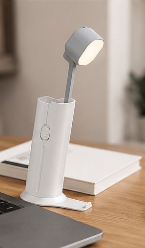 techomania Portable LED Study Lamp with USB Charging Port and Phone Holder Study Lamp-picture-17