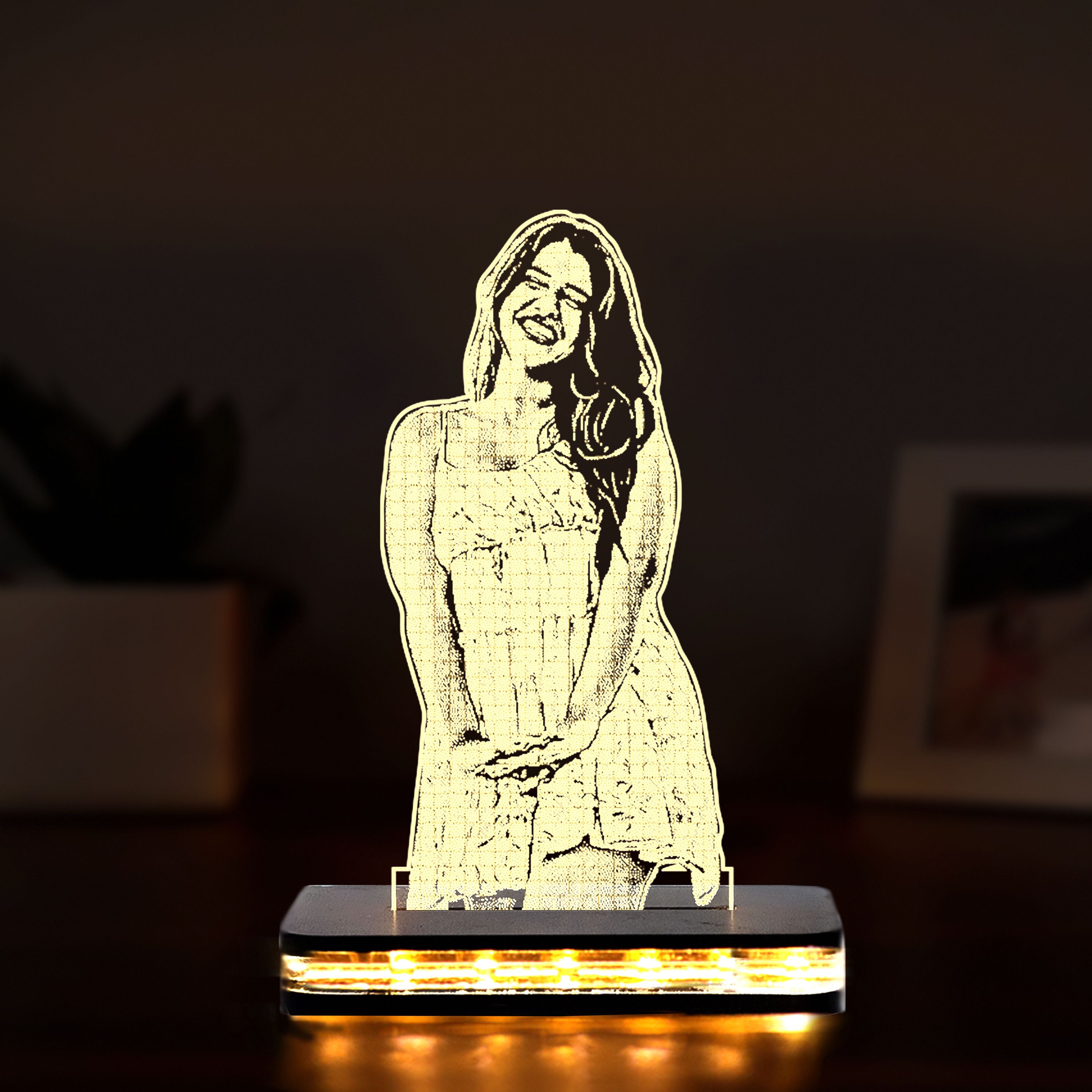 viyapaari Photo Frame 3D Birthday Special Occasions Wedding, Anniversary Night Table Lamp-picture-16