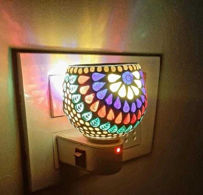 Kapoor Dani Electric Aroma Oil Diffuser Camphor Mosquito Bakhoor/Dhoop Table Lamp