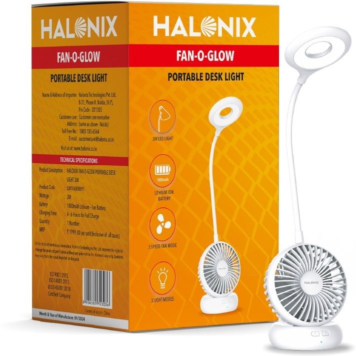 halonix Fan-o-Glow Study with Fan Study Lamp-picture-11
