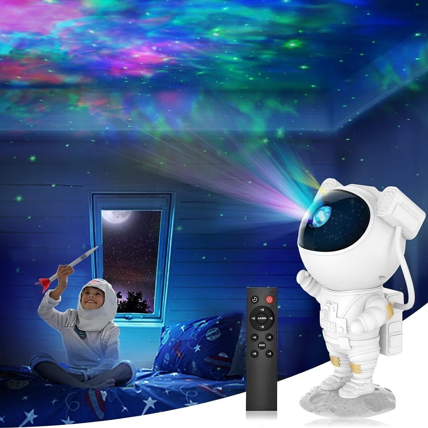 BSVR Astronaut Star Galaxy Projector Light 360 Degree Adjustable Head_716 Table Lamp-image-30