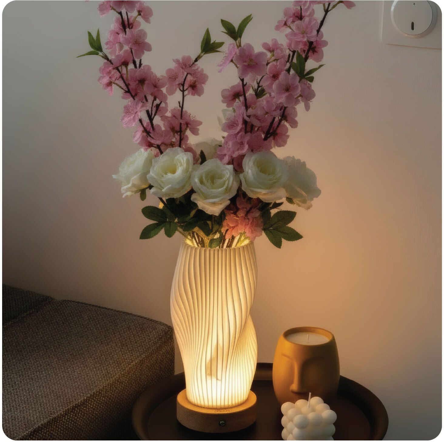 timalfi Rechargeable Lamp 3 Tone LED Light USB-C Powered Dimmable Elegant Home Decor Table Lamp-picture-10