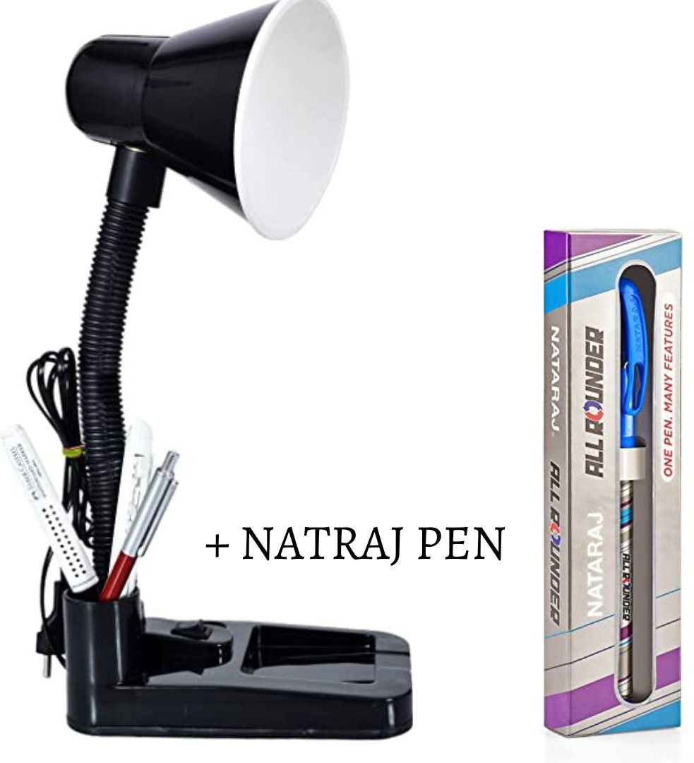 Black Table lamp for kids and students Study Lamp