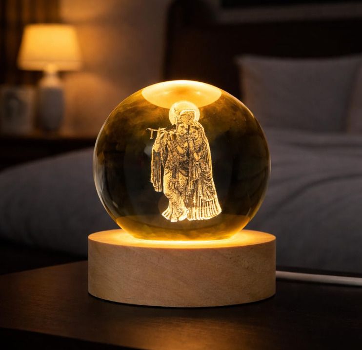 unibuyzone 3D Crystal Ball RK Table Lamp-picture-35