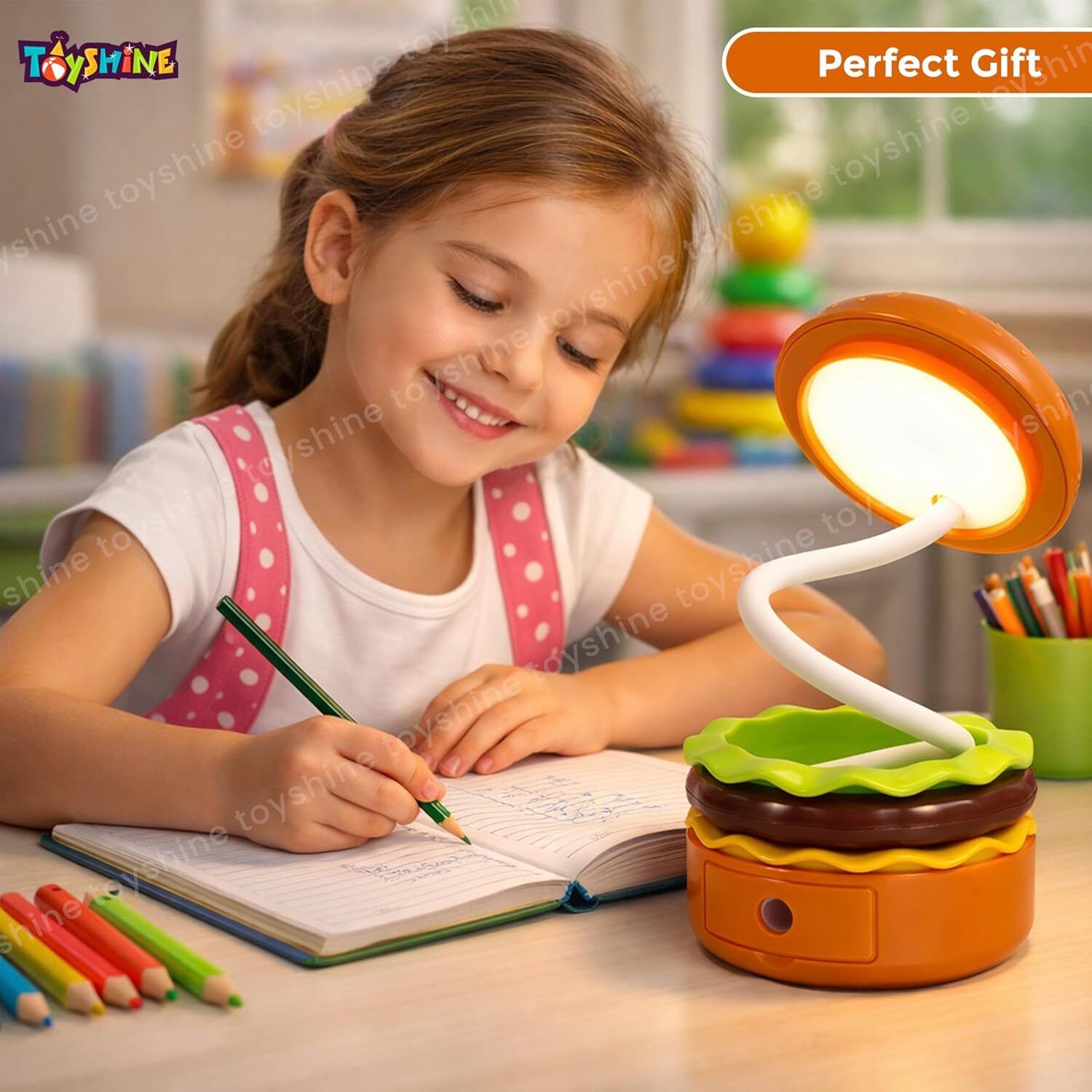 BURGER SHAPE TABLE LAMP Study Lamp-image-12