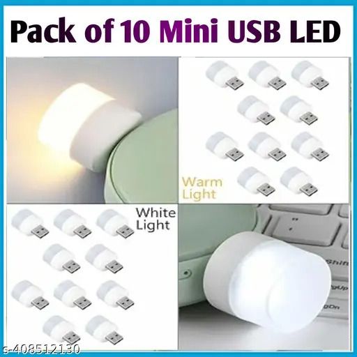 USB plug & Play Energy efficient LED light /Emergency light X10.544 (Pack of 10) LED Lantern