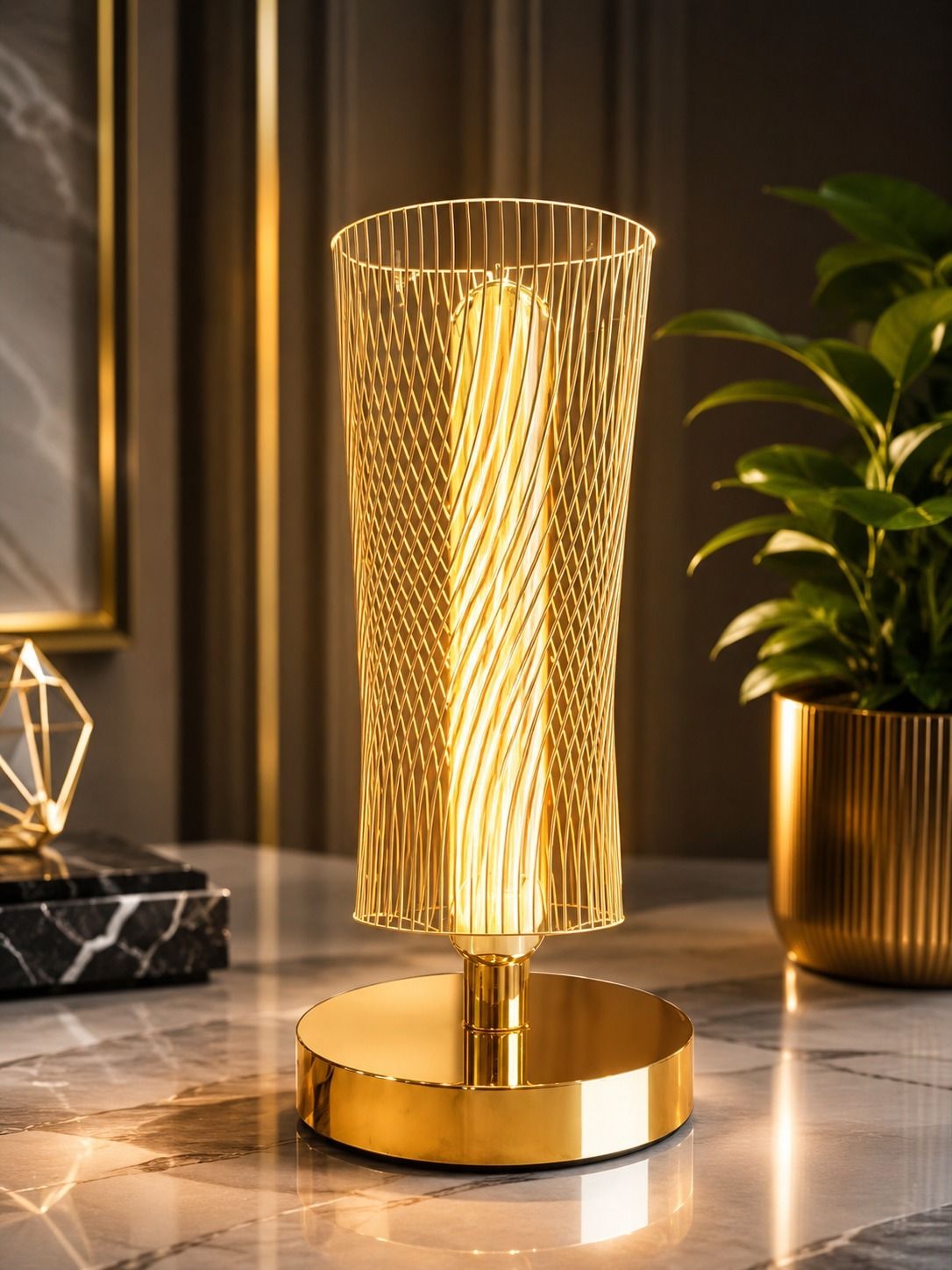 lmenterprises Modern Touch Control LED Table Lamp|3 Color Modes|Dimmable Brightness|Decorative Table Lamp-picture-30