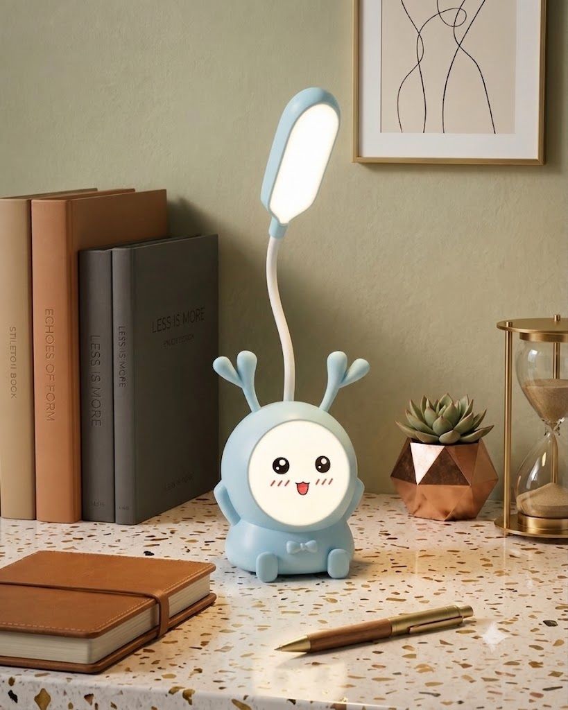 imnishnay Light Blue Cartoon Deer Study Lamp – Eye-Caring LED Reading Light Table Lamp-picture-18