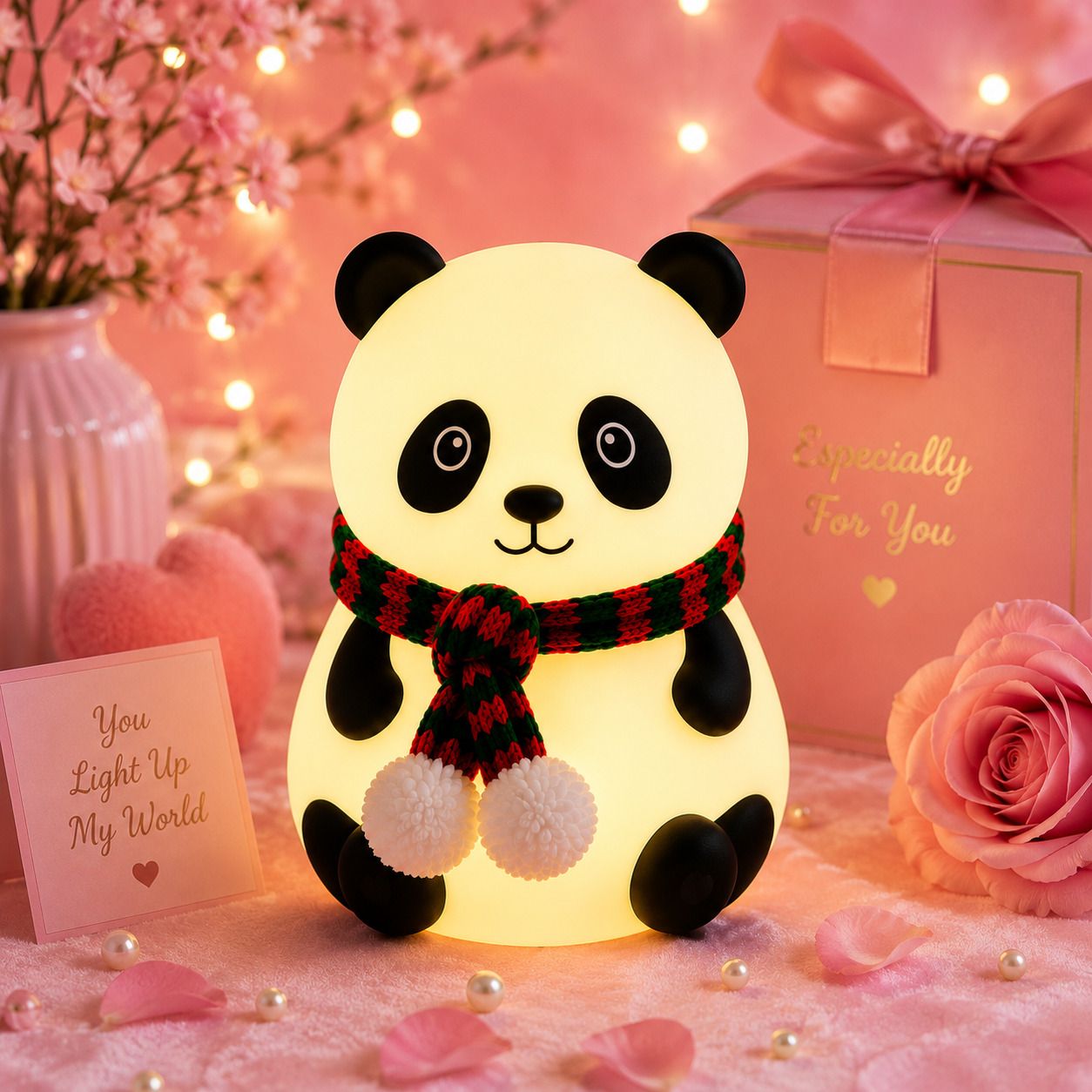 Cute Panda Sleeping Lamp Rechargeable LED Silicone Night Light for Kids Bedroom Night Lamp-image-28