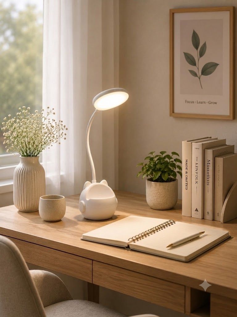 imnishnay Energy Saving Rechargeable LED Desk Light for Students and Professionals Table Lamp-picture-42
