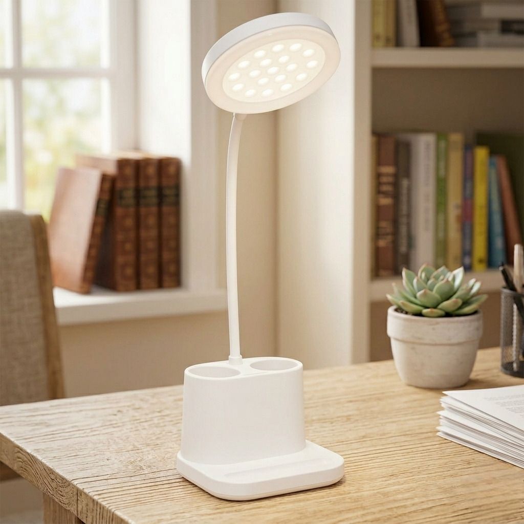 shopeleven Portable Rechargeable LED Desk Light – Eye Care Lamp with 3 Brightness Modes Study Lamp-picture-18