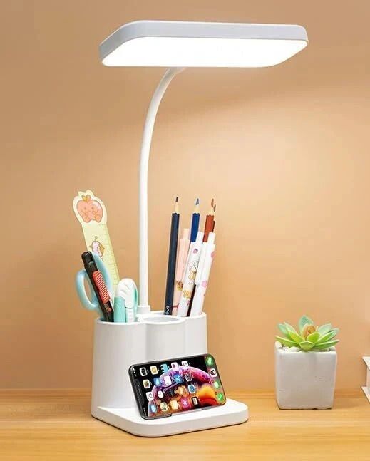 fokrim 3 colour mode with Touch Sensor on/off,3 pocket Pen Holder Study Table Lamp Study Lamp-picture-44