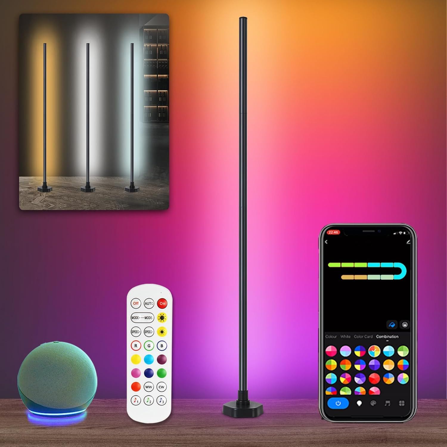 dwiza enterprise RGB Cornor LED Night Lamp for Living Rooms,Bedroom,Gaming Room,16M Colors Night Lamp-picture-26
