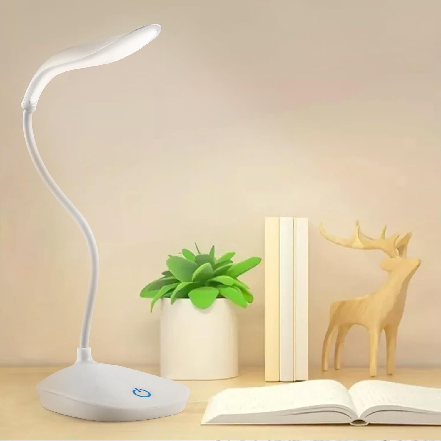 plausible Modern LED Desk Lamp Touch Control Flexible Study Reading Light Study Lamp-picture-31