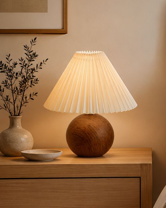 glowhere Small Fold Metal Table Lamp with Scalloped Shade for Study & Bedside Lamp Table Lamp-picture-12