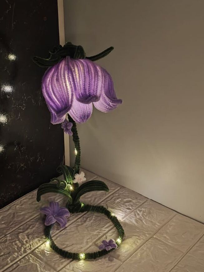 zynora Handmade Crochet Flower Night Lamp Table Lamp-picture-25