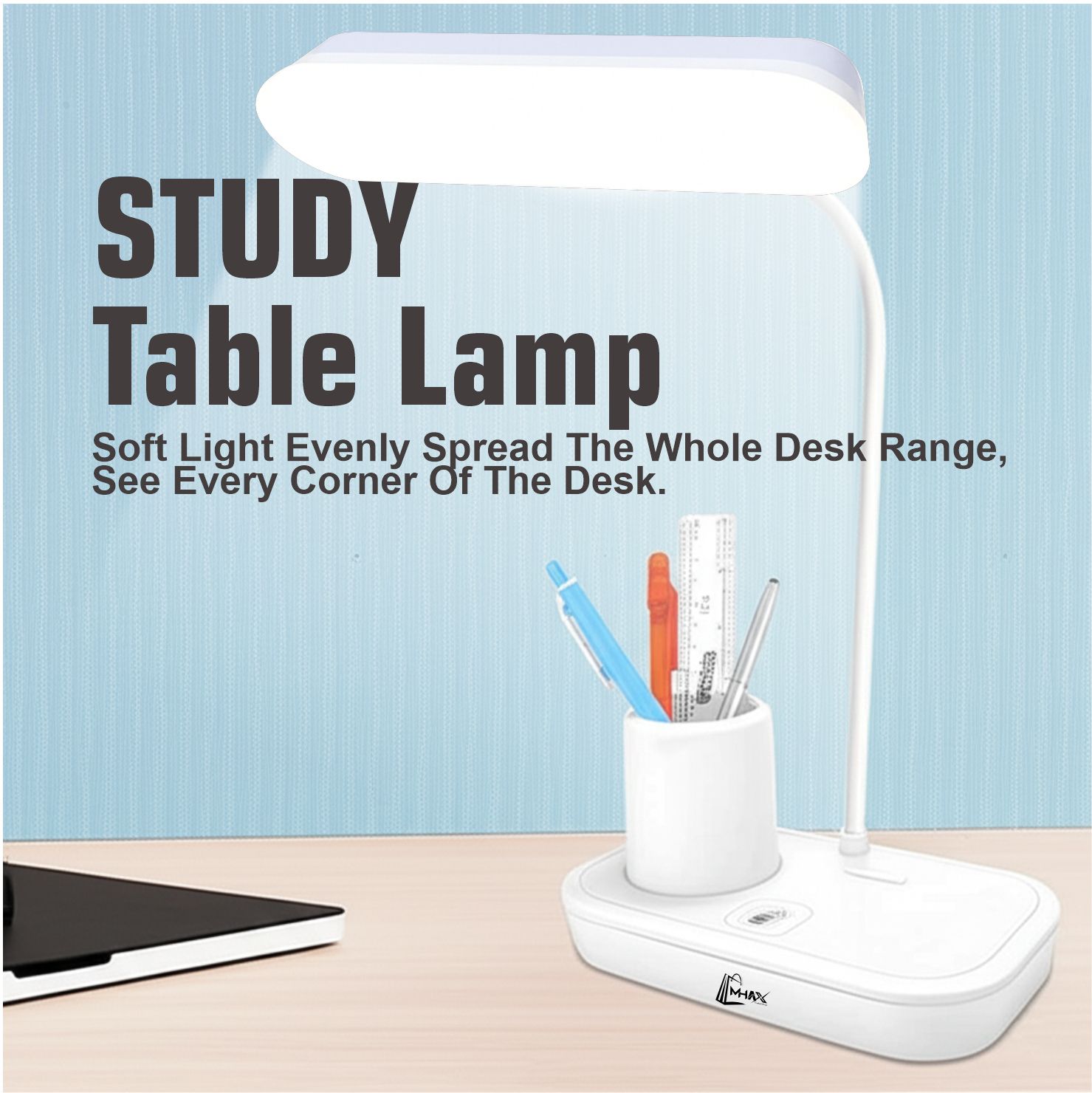 Rechargeable Study Lamp with Pen Stand Adjustable Brightnes 6 hrs Study Lamp-image-45