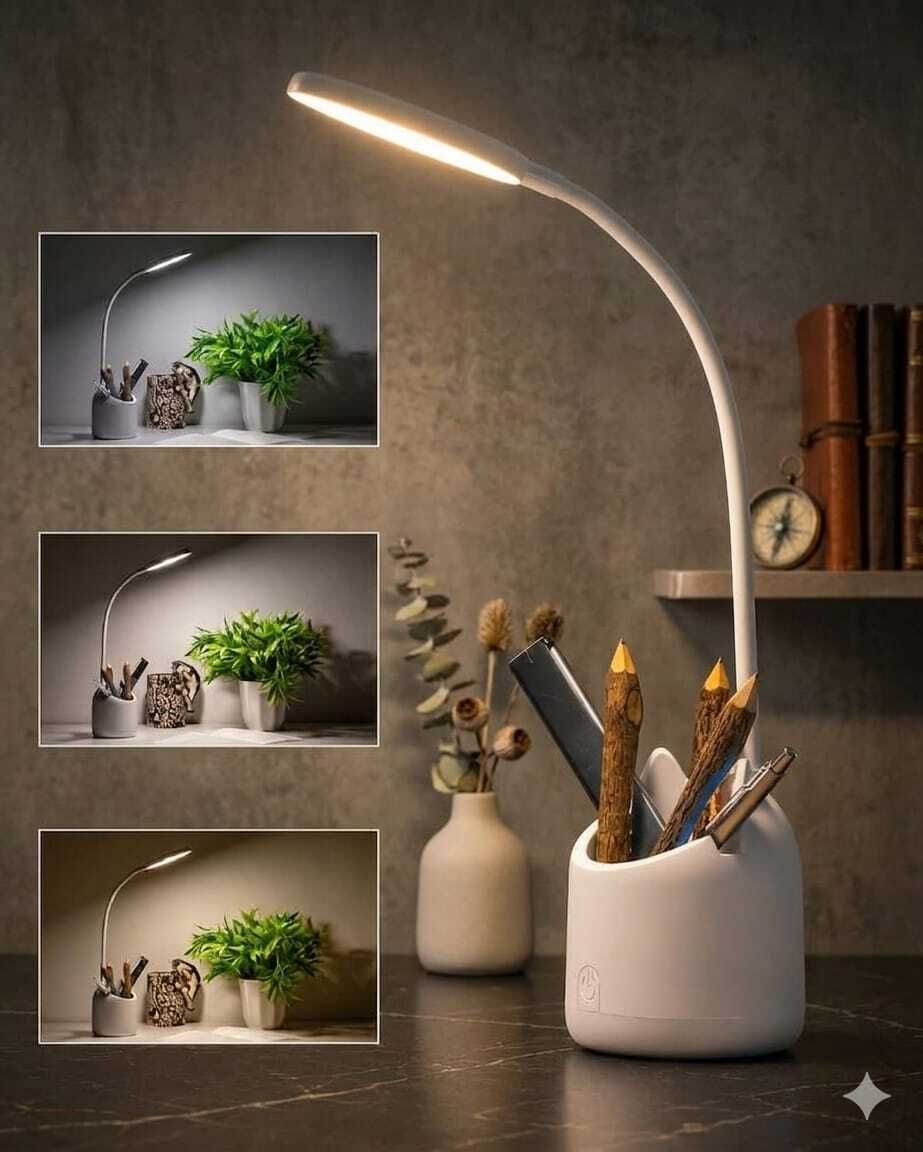 tandmhomeappliances Rechargeable LED Touch Control Table Lamp with 3 Brightness Levels,USB Charging. Study Lamp-picture-38