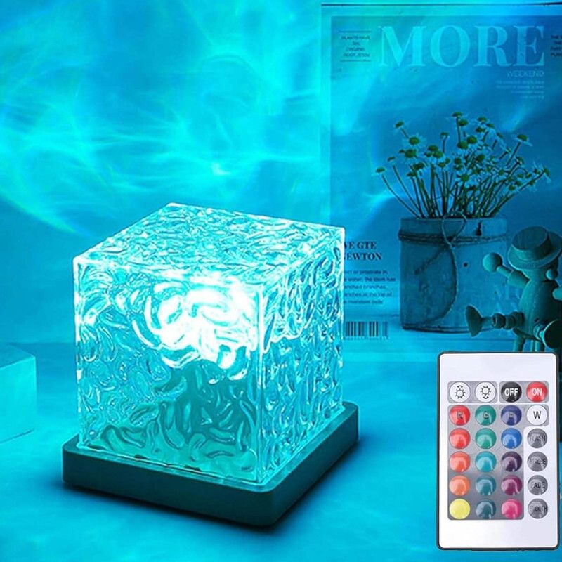3D-Home Remodeling Atmosphere Lamp Light Dynamic Water Ripple Colors Led Crystal Night Lamp-image-19