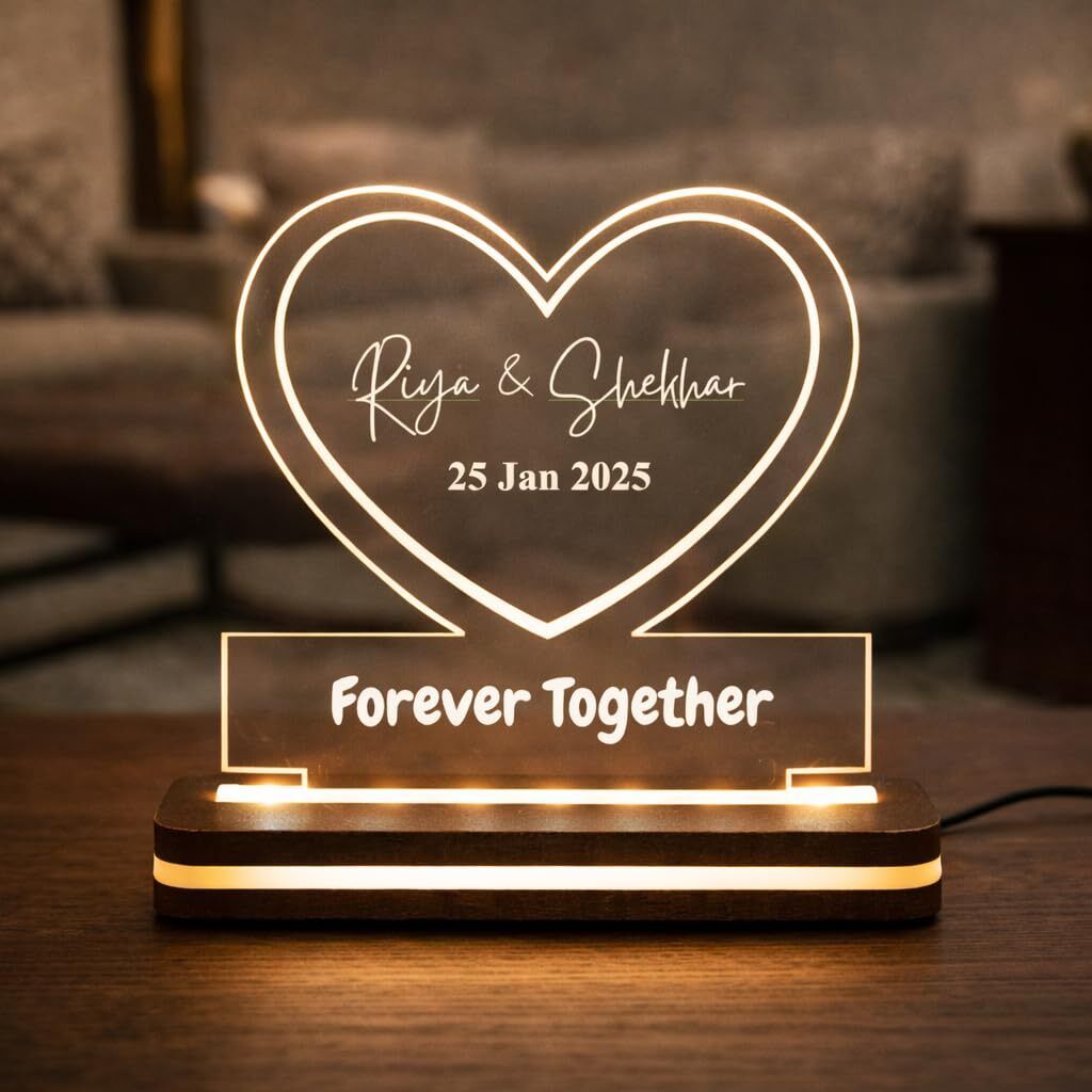 mango haveli Couple Name LED Lamp Heart Shape For Couples Table Lamp-picture-47