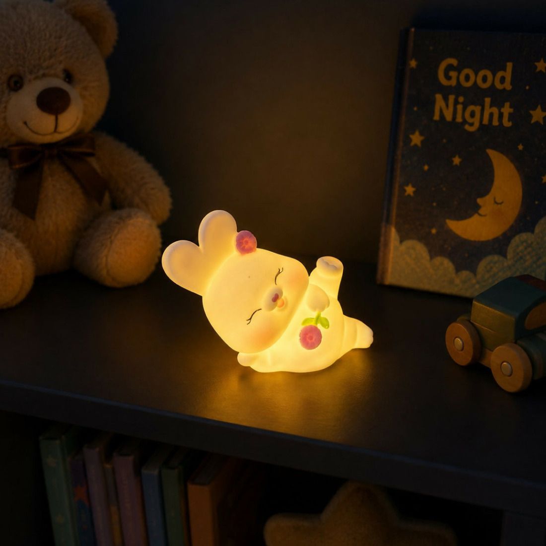 my beauty Cute Bunny Silicone Night Lamp For Kids' Bedrooms & Nurseries Night Lamp-picture-1