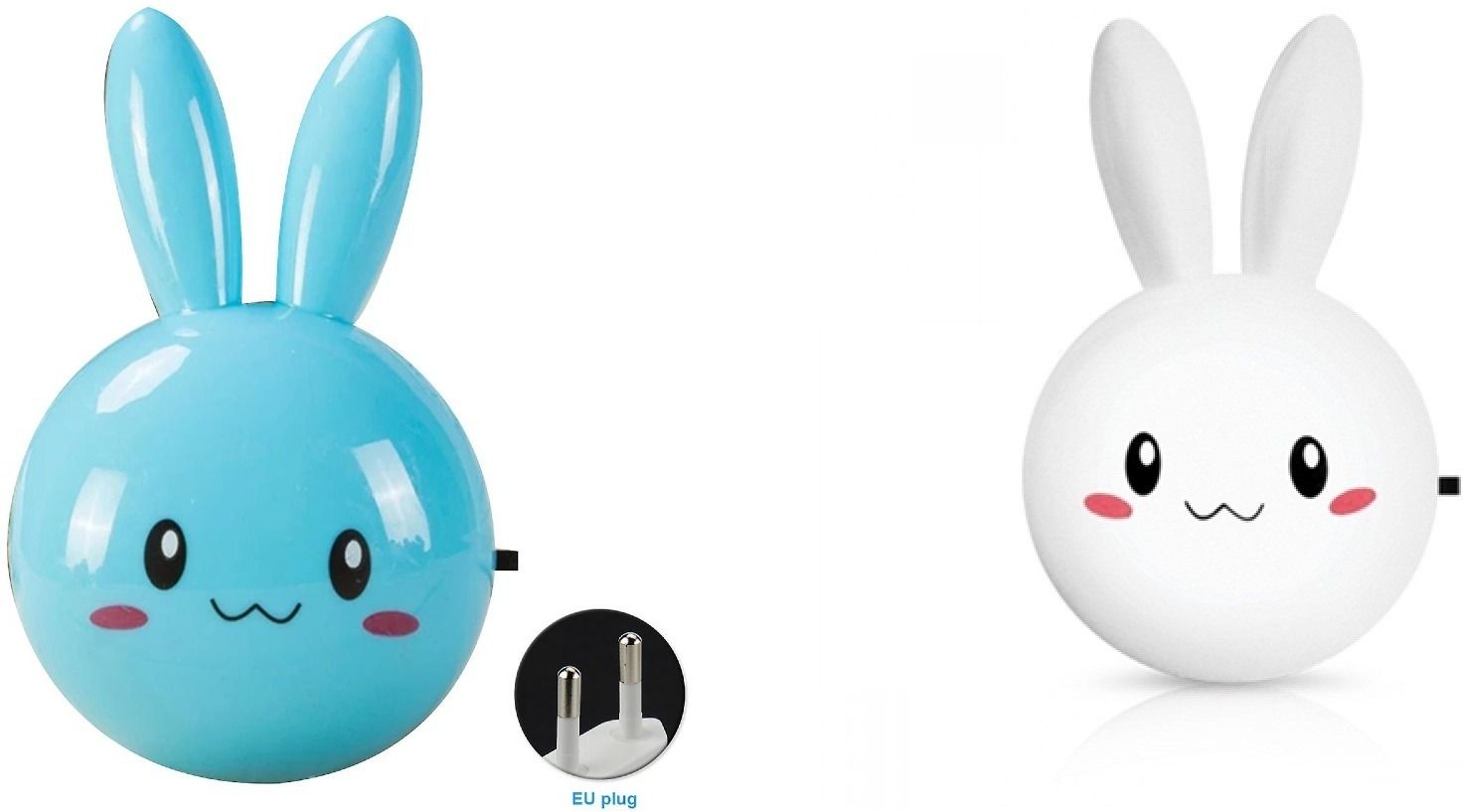 tanunni Plastic Plug in Rabbit Night Lamp for Bedroom Night Light for Kids Room (White) Night Lamp-picture-14