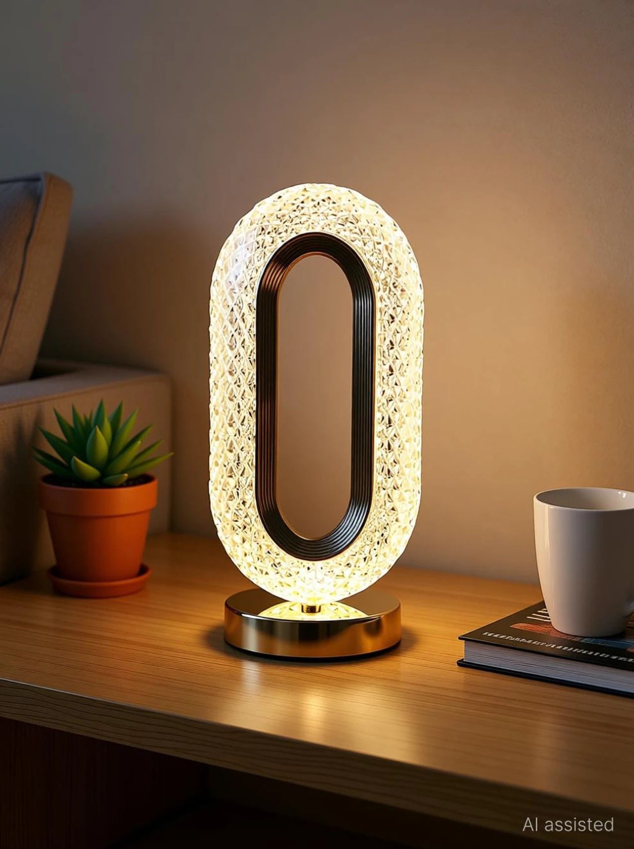 raregets Smart Crystal Table Lamp | Rechargebale & Portable | 3 Color | Table Lamp-picture-37