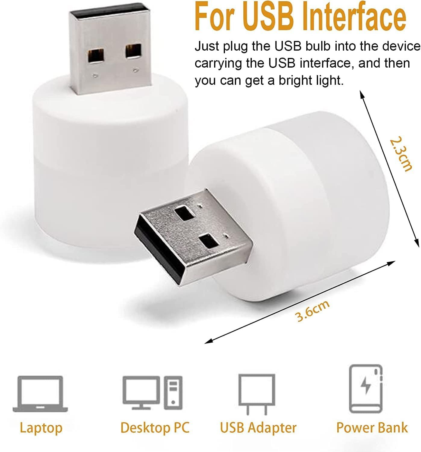 USB plug & Play Energy efficient LED light /Emergency light X10.633 (Pack of 10) LED Lantern