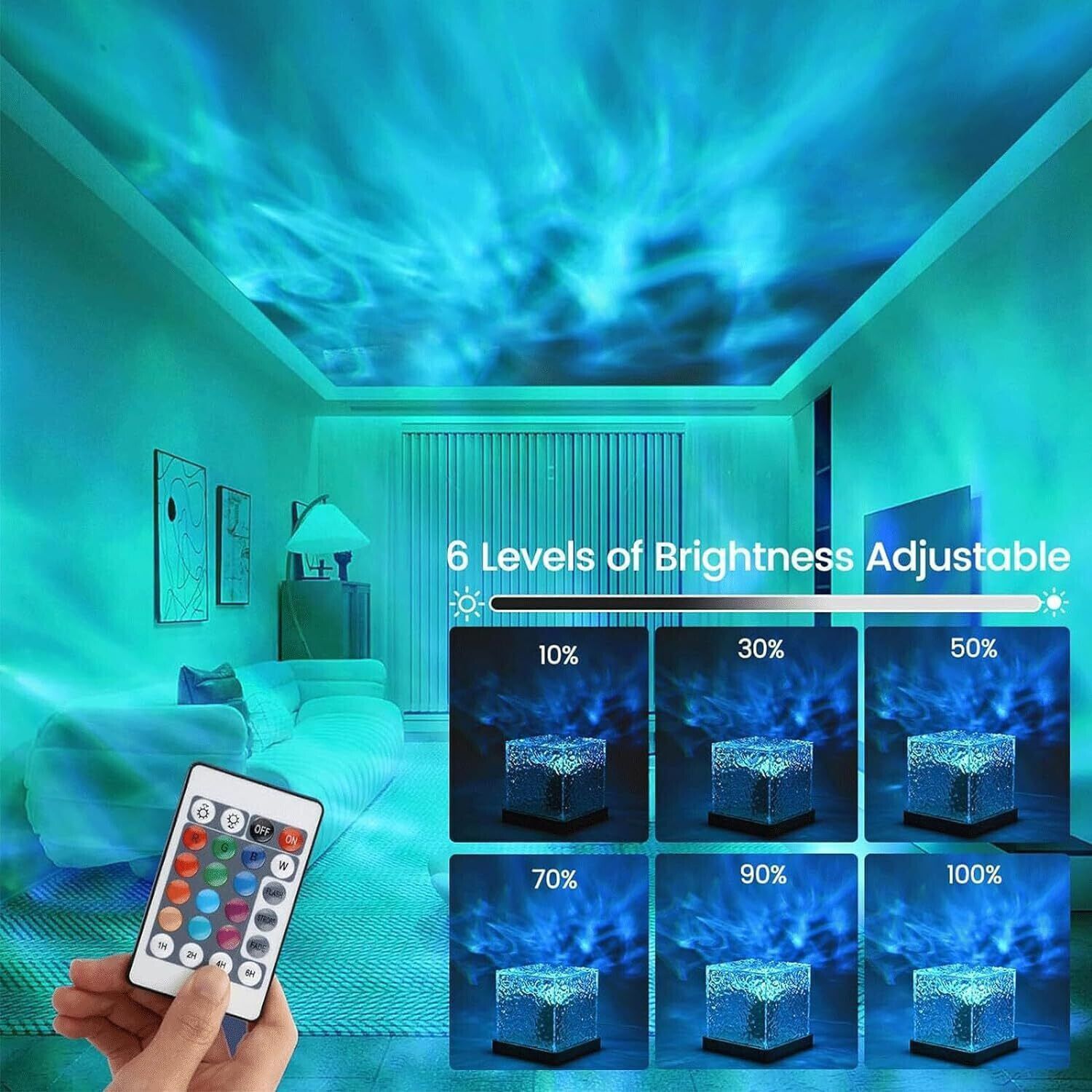 3D Ocean Wave Projector Lamp Romantic LED Night Light With Remote_NP237 Night Lamp-image-37