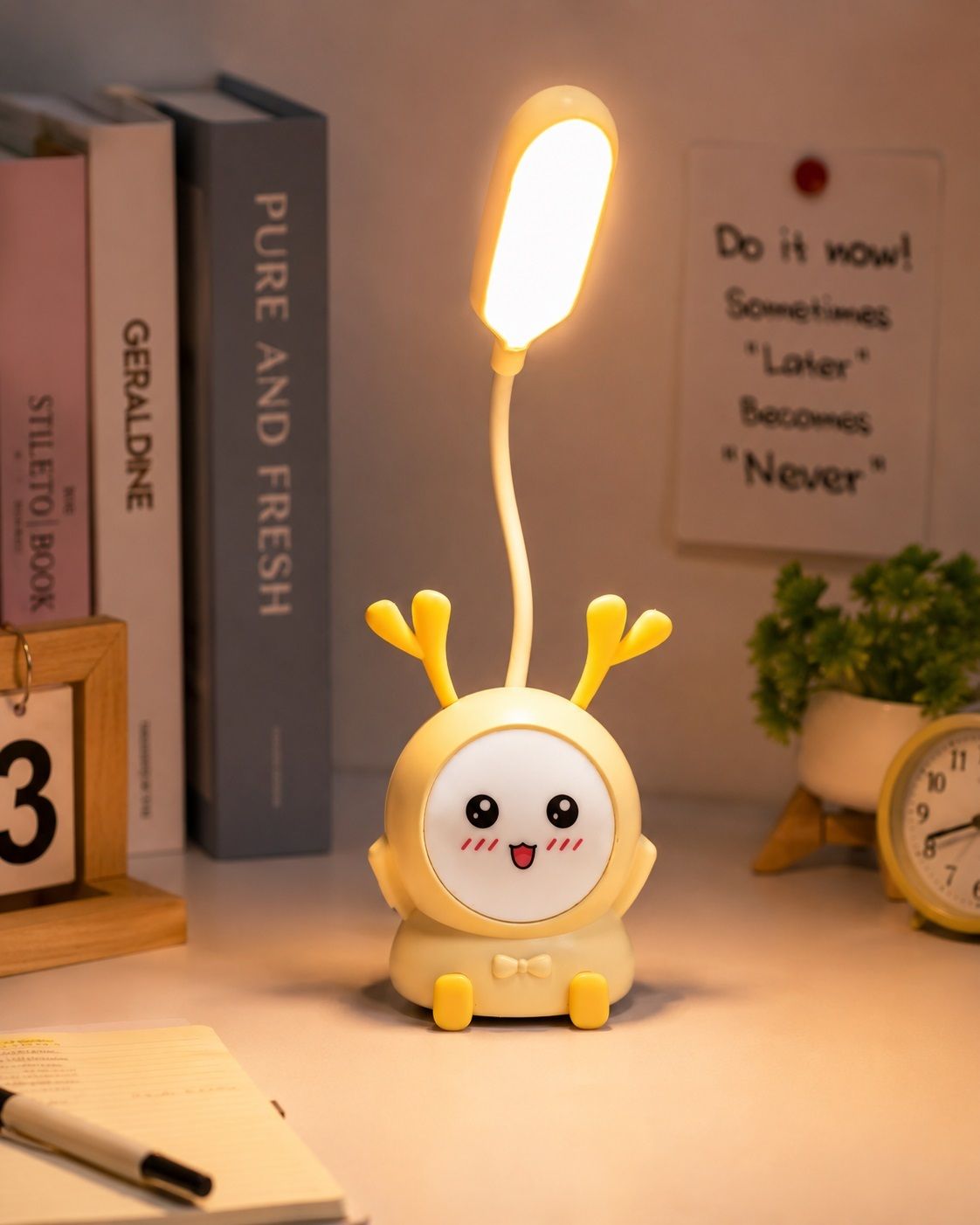 imnishnay Cartoon Deer Night Light for Kids Bedroom Table Lamp-picture-12