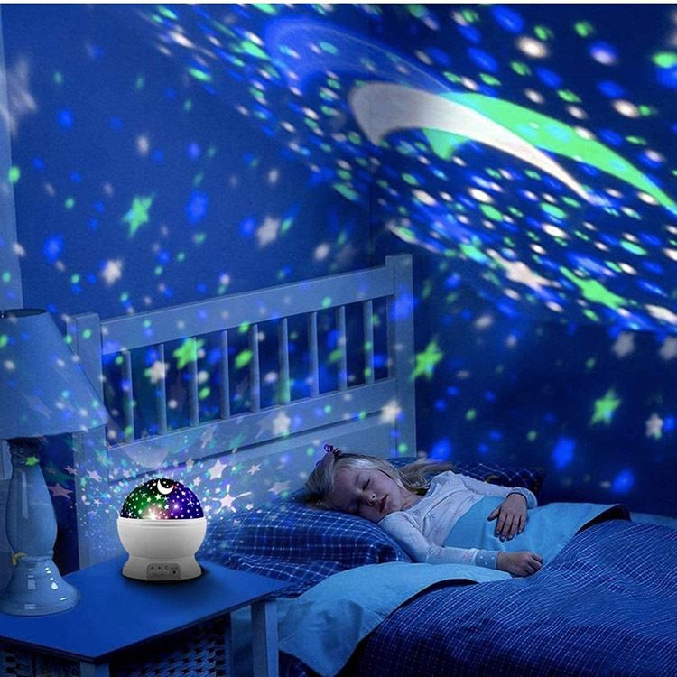 Star Master Dream Colorful LED,360-degree Rotating Projector Night Lamp with USB Night Lamp-image-47