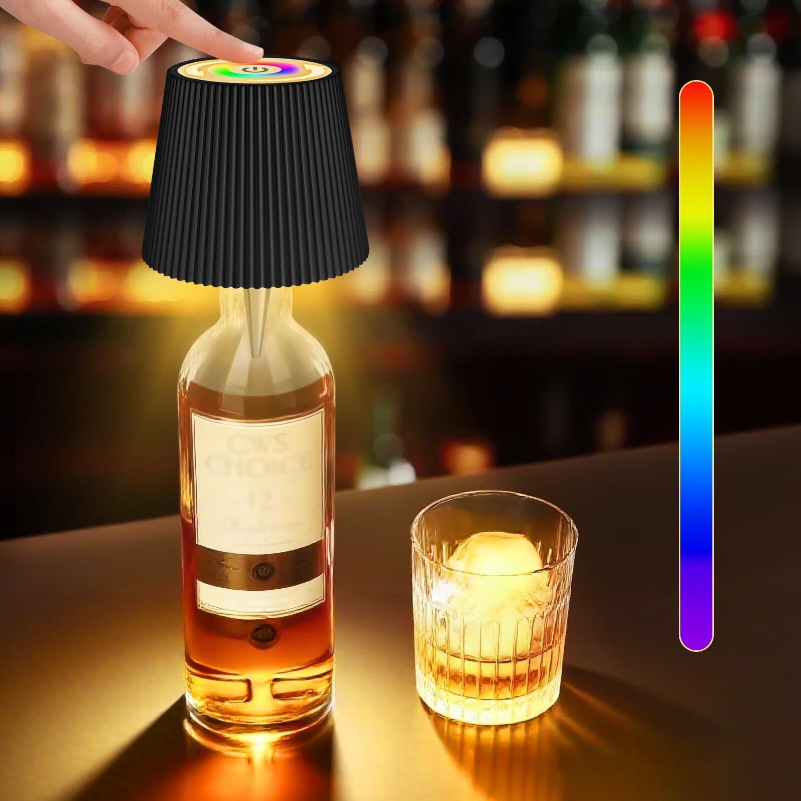 supvox Wireless RGB Bottle Lamp Dimmable Touch Rechargeable Portable Light Ambient Table Lamp-picture-19