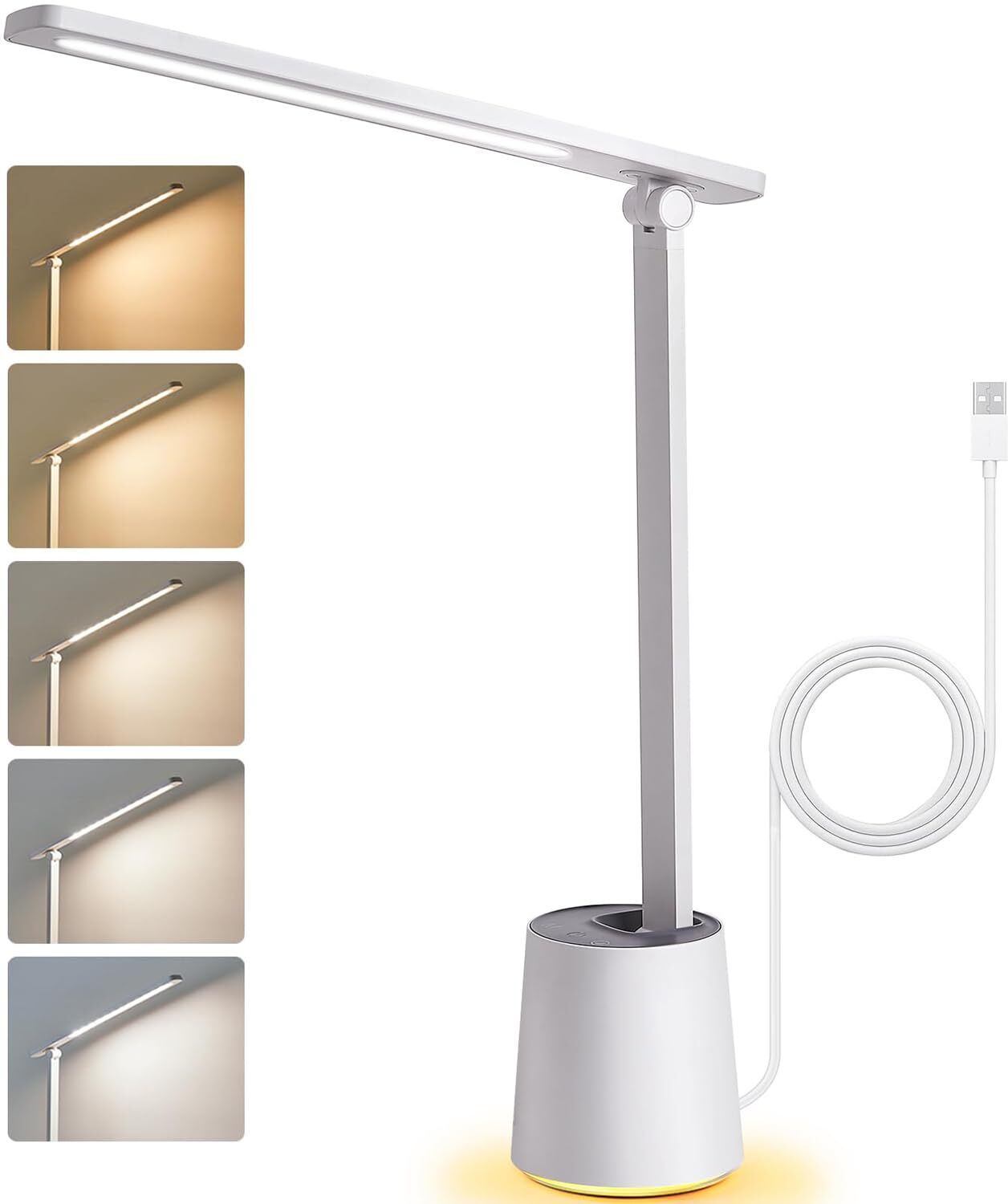supvox LED desk lamp dimmable eye caring light with adjustable brightness modes Study Lamp-picture-36