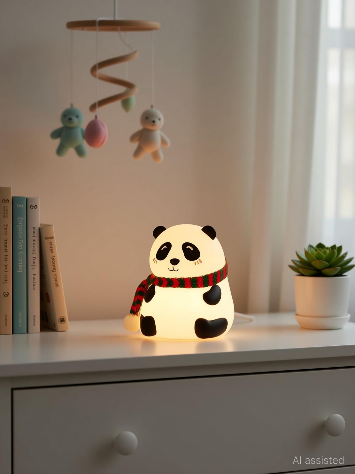 ablue clipper Panda Lamp (Inbuilt 7 Different Lights) Night Lamp-picture-4