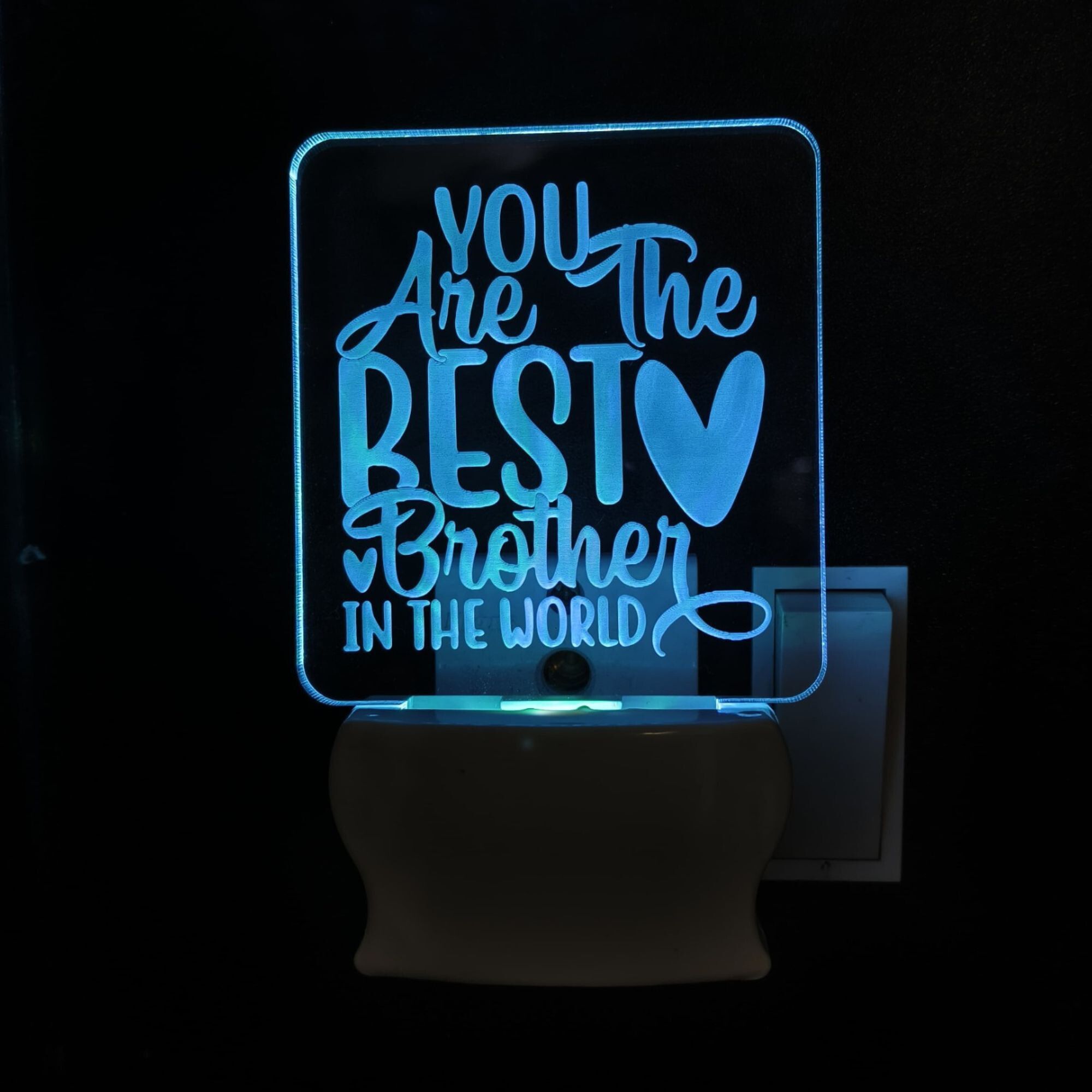 shayona Brother's Day Raksha Bandhan Special 3D Optical Illusion Night Lamp-picture-7