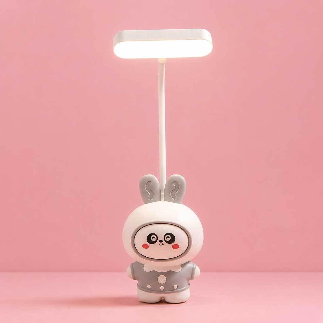 Cartoon Cute Rabbit Pencil Sharpener with USB Rechargeable Desk Lamp Study Lamp-image-45