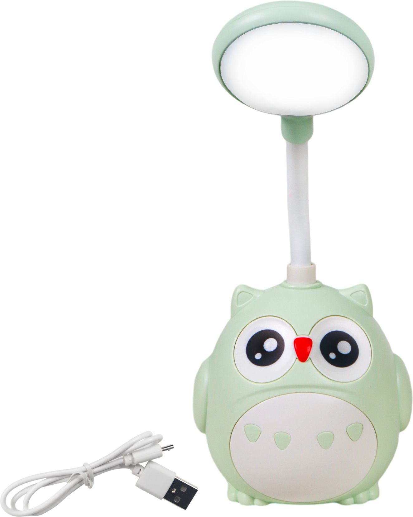 Cartoon Owl-Shape USB Rechargeable LED Desk Lamp with Adjustable Brightness Mode Study Lamp-image-33