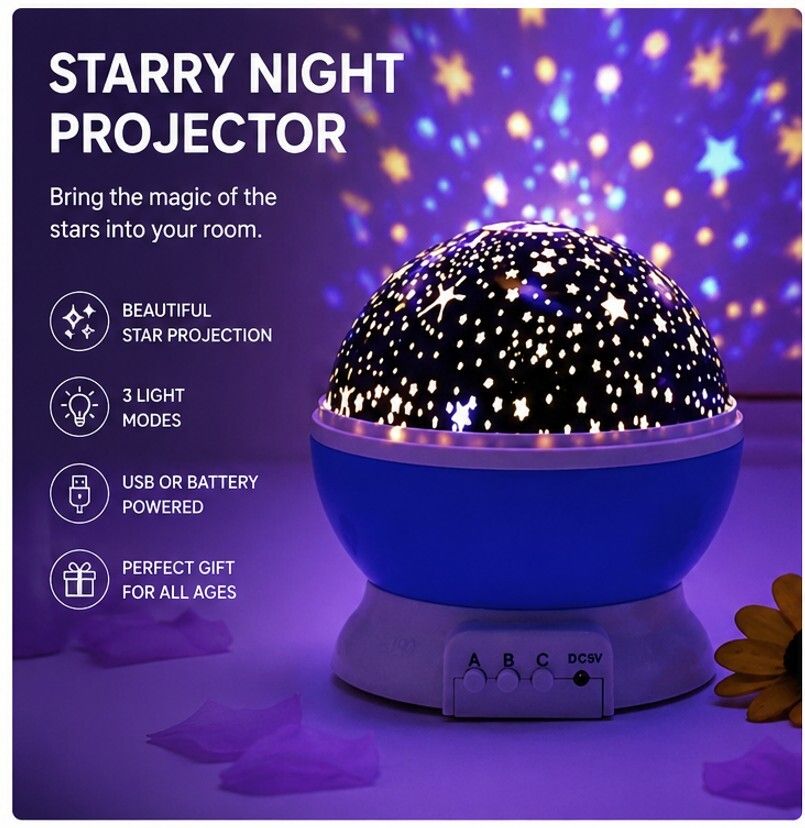 sgg Star Master Projector Night Lamp-picture-5