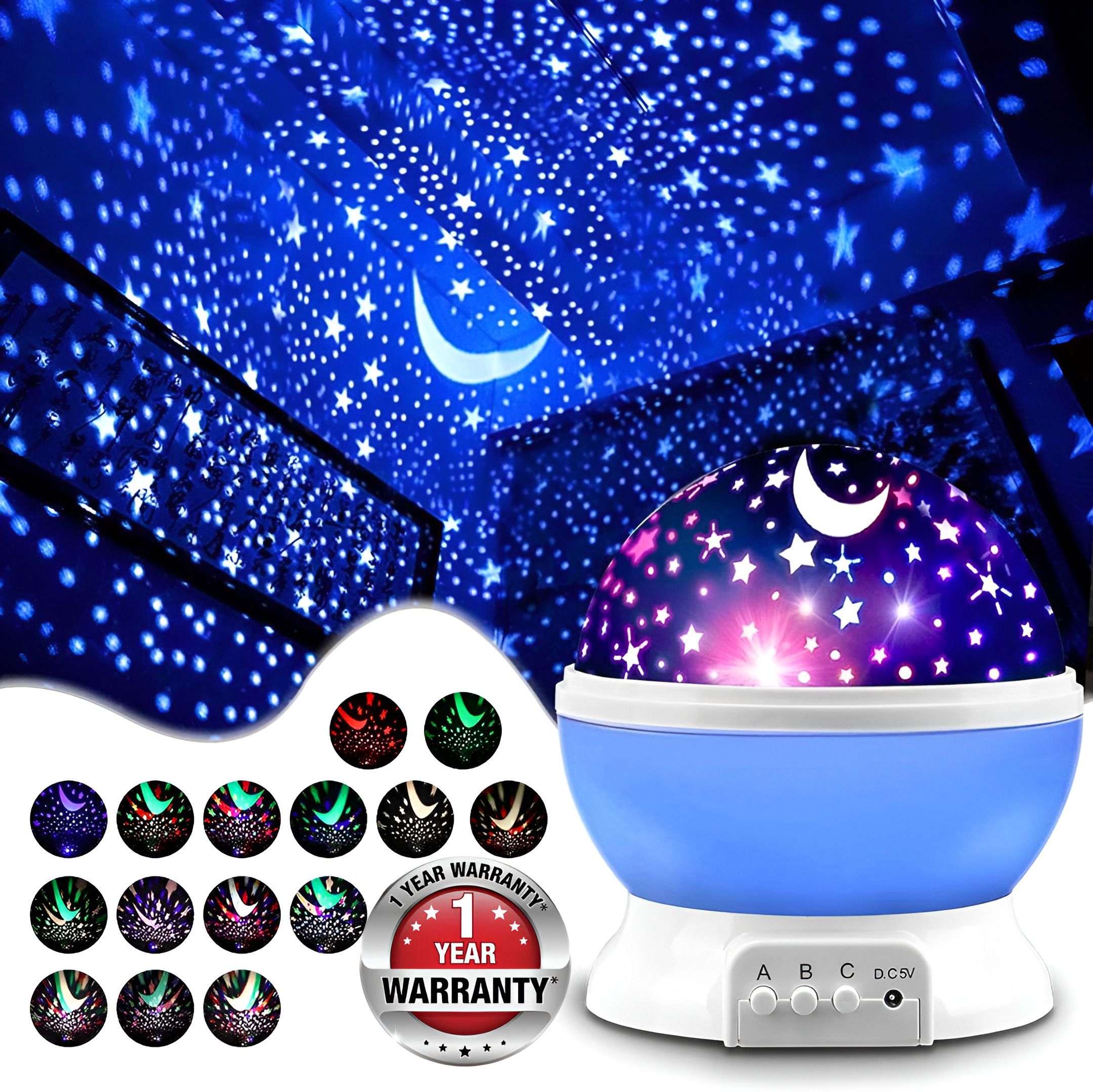 momentime Trendy Star Master Night Light Projector Children Kids Baby Table Lamp-picture-12