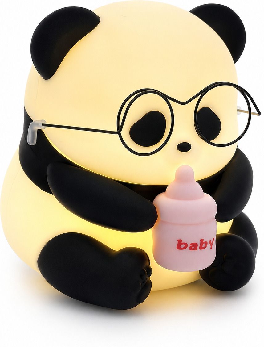 Color Changing Cute Baby Panda Night Lamp-image-36