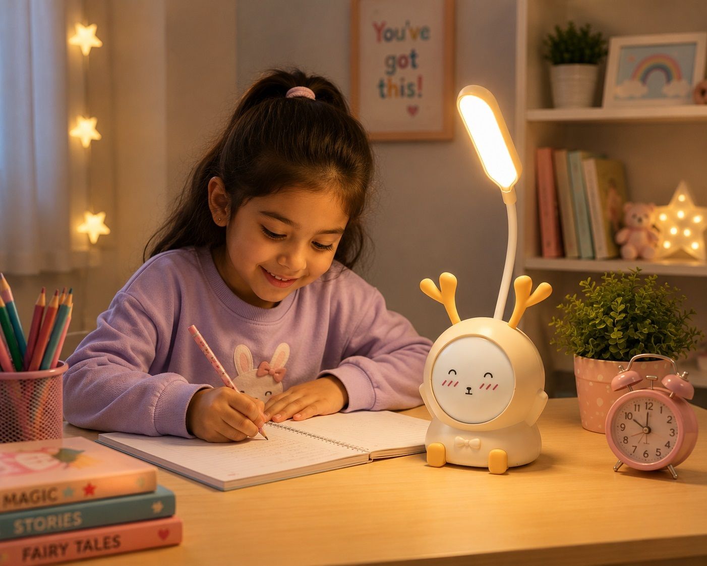 Cute Bedside Reading Lamp for Home Decor Table Lamp-image-1