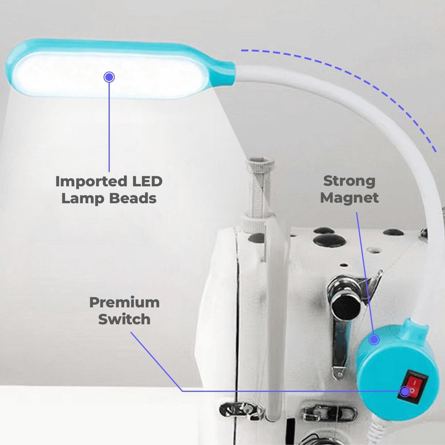 tranquil factory LED Magnetic sewing machine 360° Rotate light Night Lamp-picture-14