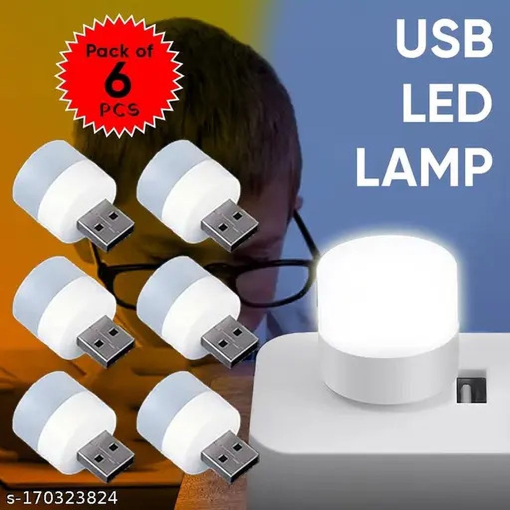 USB plug & Play Energy efficient LED light /Emergency light X6.167 (Pack of 6) LED Lantern